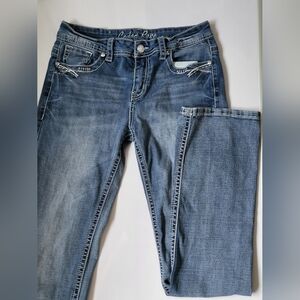 Cedar rose low rise y2k embellished bootcut jeans W28
